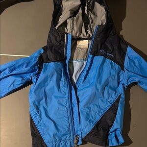 Columbia Blue Raincoat Lightweight Water-Resistant